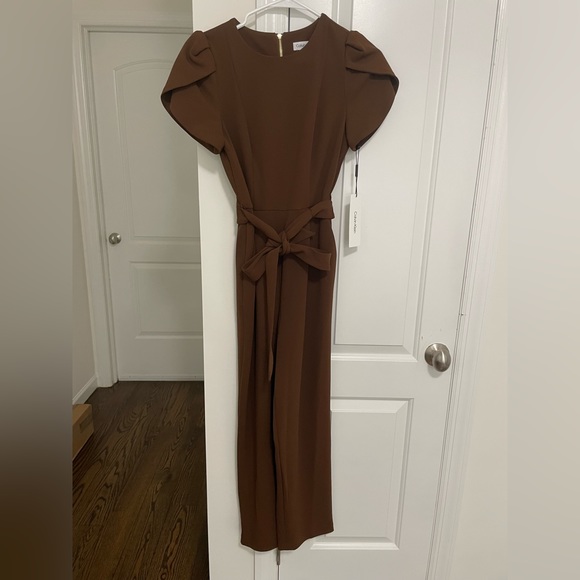 Calvin Klein Tulip Short Sleeve Jumpsuit - Picture 4 of 5